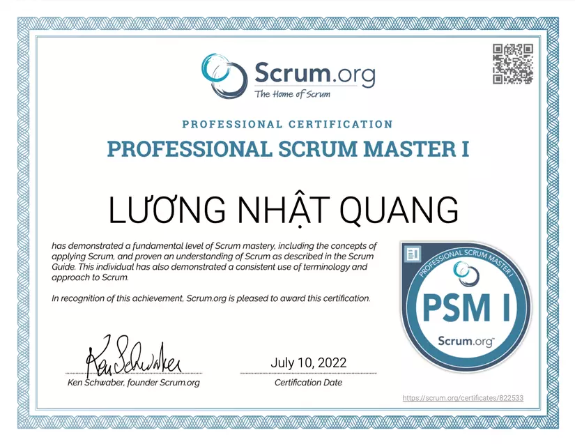 Kinh Nghi M Thi Ch Ng Ch Professional Scrum Master I Psm I