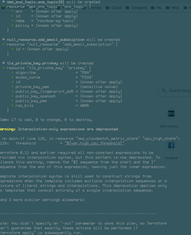 Terraform Plan