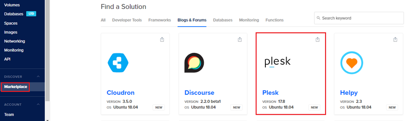 Hướng dẫn cài đặt Plesk trên VPS của Digital Ocean