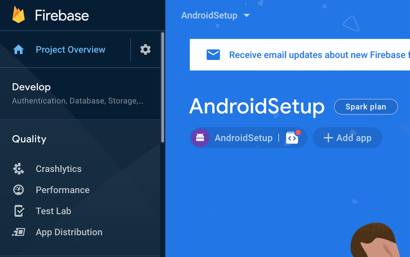 Firebase Project console