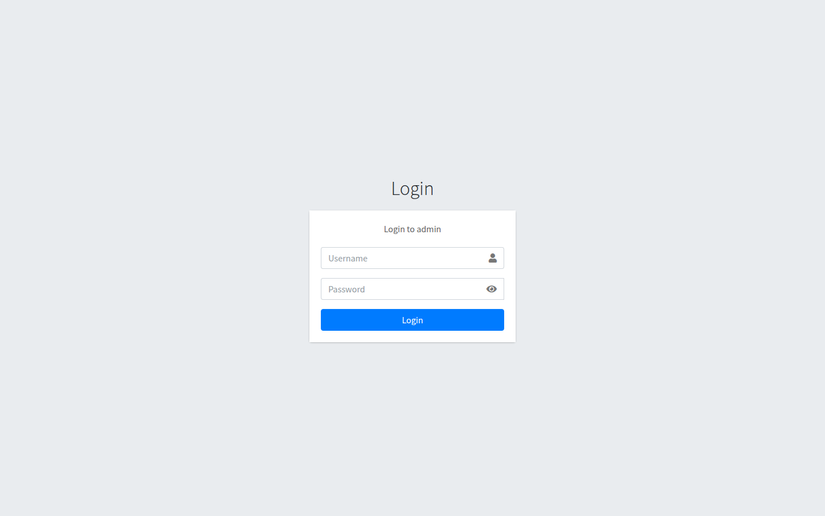 Màn hình đăng nhập trang quản trị EzyPlatform
