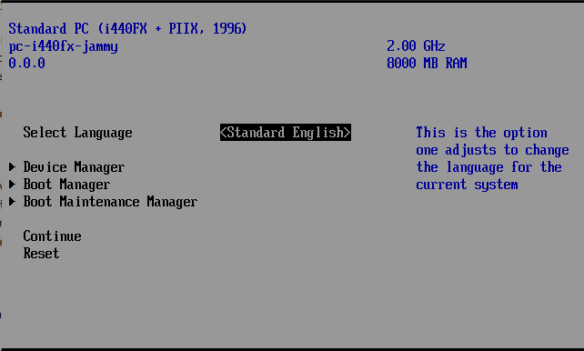 Boot Maintenance Manager
