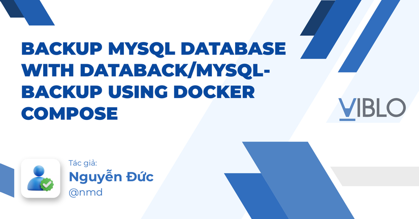 Backup MySQL Database with databack/mysql-backup using Docker Compose ...