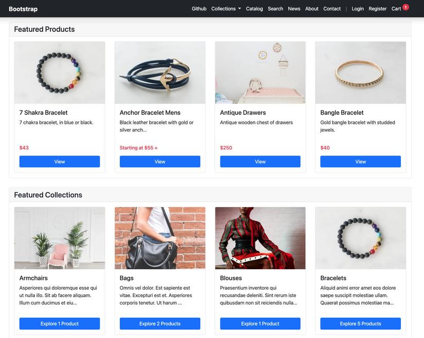 Bootstrap Shopify Theme
