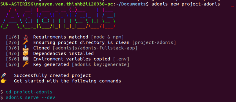 AdonisJs Framework - dòng máu NodeJs nhưng hình hài Laravel (Giới thiệu và Cài đặt)