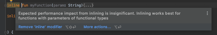 Kotlin - Inline function