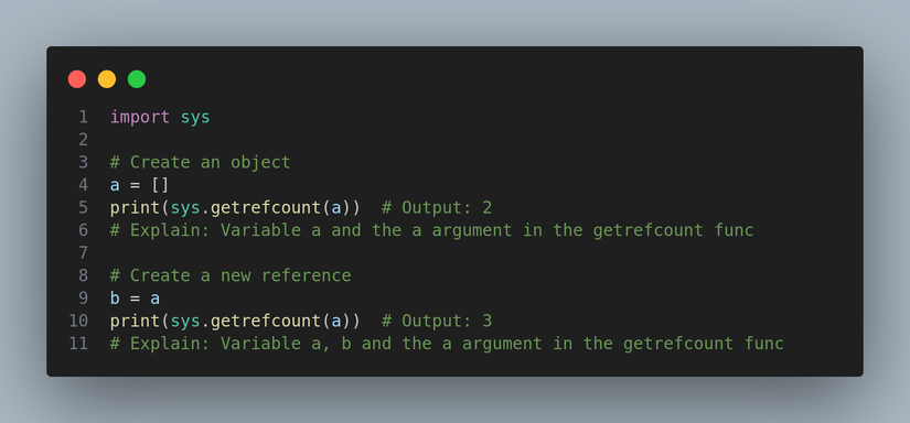 Reference Counting in Python