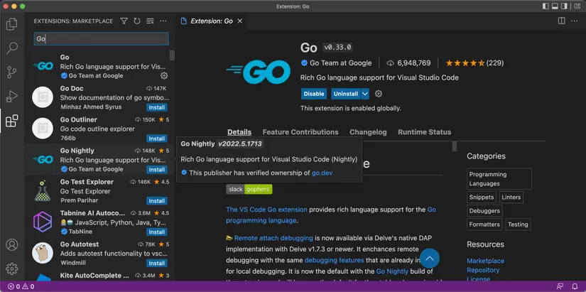 Hướng dẫn setup môi trường lập trình Golang với Visual Studio Code