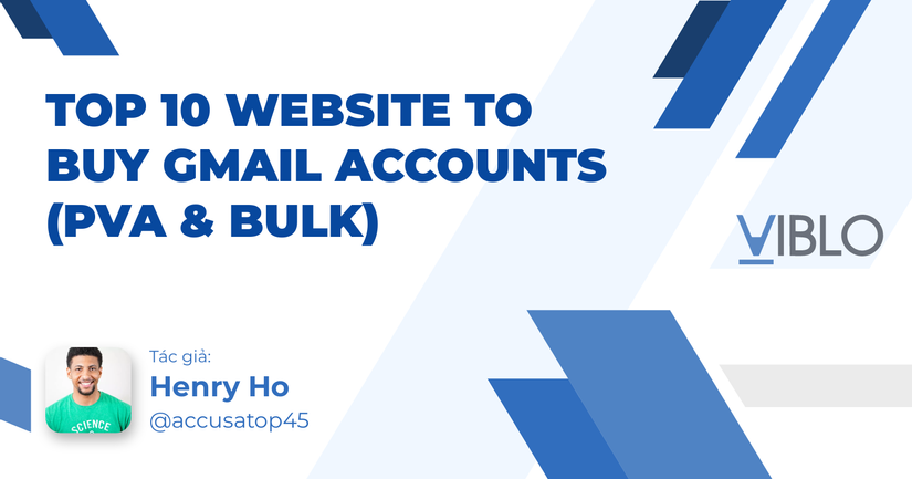 Top 10 Website to Buy Gmail Accounts (PVA & Bulk)