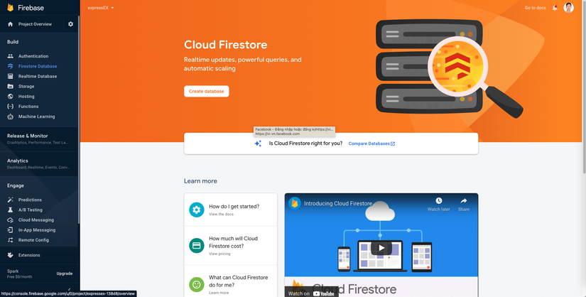 Xây dựng REST API với Firebase cloud functions, firestore và expressjs.