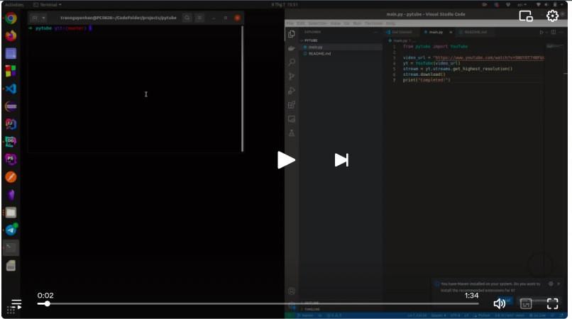 Download YouTube videos using Python