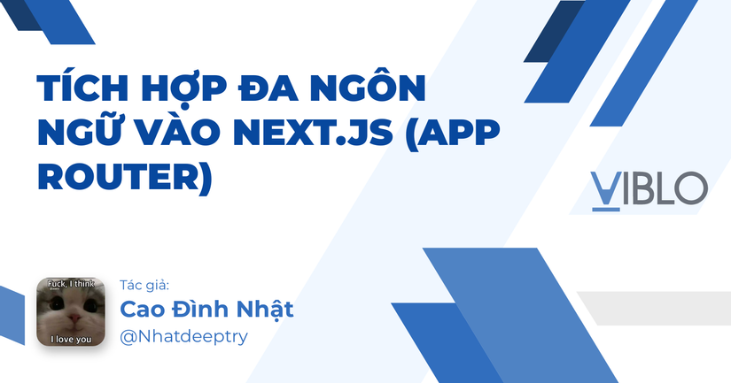 Tích hợp đa ngôn ngữ vào Next.js (App Router)