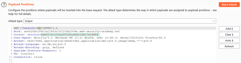 Web Security Academy – Reflected XSS with some SVG markup allowed –  Swimming in the Byte Stream