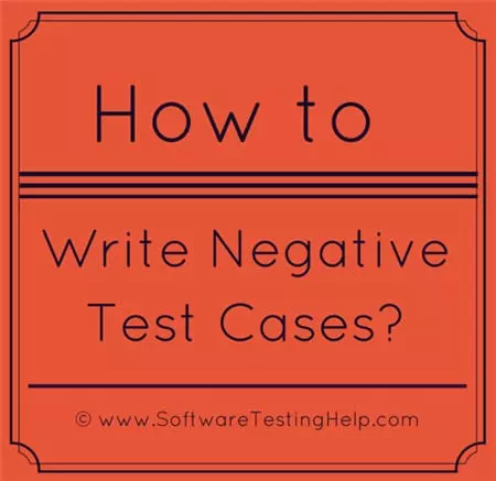Negative test được áp dụng trong lĩnh vực nào?
