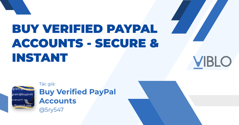 Buy Verified PayPal Accounts - Secure & Instant
