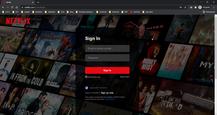 [HTML_CSS]Xây dựng giao diện trang Login Netflix