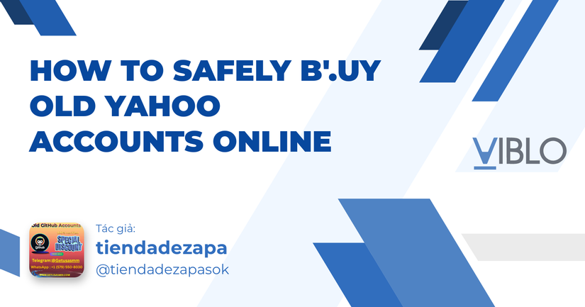 How to Safely B'.uy Old Yahoo Accounts Online