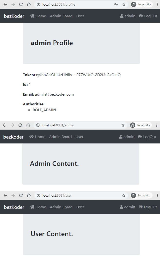  Express + : JWT Authentication & Authorization example PHẦN I