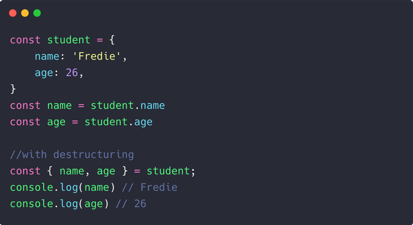 6 Javascript destructuring tricks