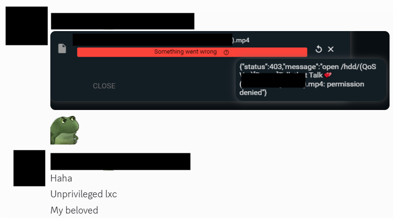 1. Privileged vs Unprivileged Container - Một người bạn trong Discord của tôi cũng có dùng Proxmox nhưng chủ yếu đề xem ph...