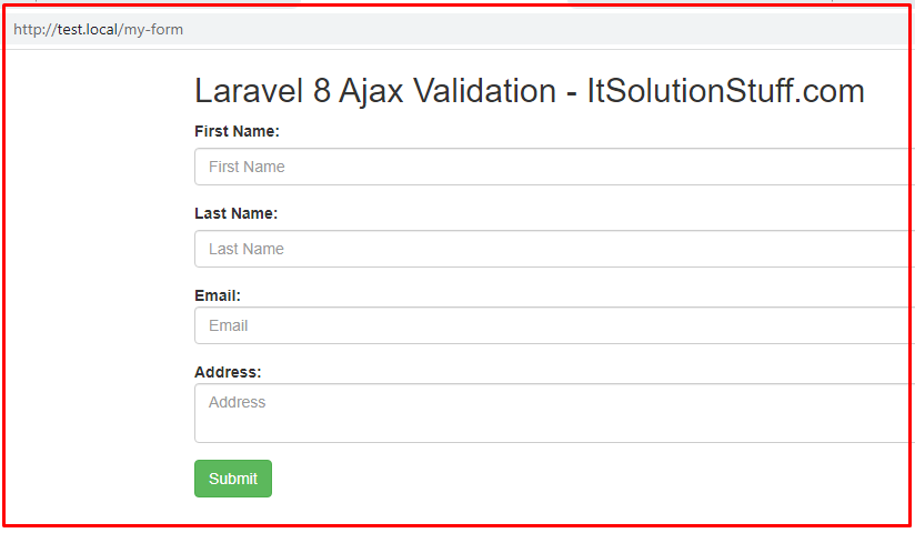 Sử Dụng Ajax để Validation Form Trong Laravel 8 - AI Design - Thiết Kế ...