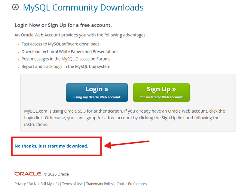 Tải MySQL Installer