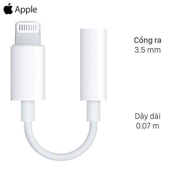 Cổng chuyển đổi jack cắm 3.5mm sang jack cắm lightning