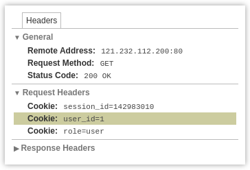 sửa lại cookie thành người dùng cấp cao