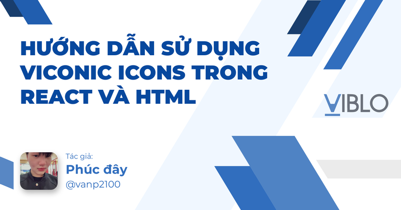 Hướng Dẫn Sử Dụng Viconic Icons trong React và HTML