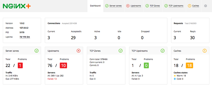 Nginx Plus UI