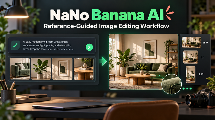 NaNo Banana AI reference-guided image editing workflow