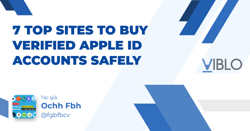7 Top Sites To Buy Verified Apple ID Accounts Safely