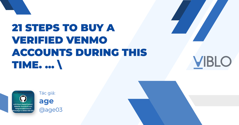21 steps to buy a verified Venmo accounts during this time. ... \