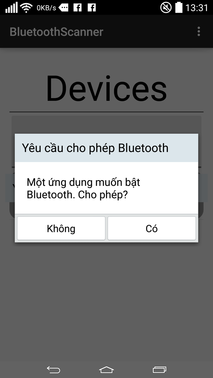 Tìm Hiểu Về Bluetooth Api Trên Android : Tạo Một Ứng Dụng Bluetooth Scanner.
