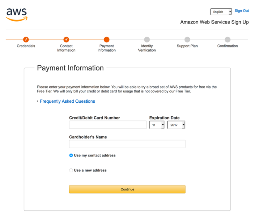 Cung cấp thông tin thanh toán