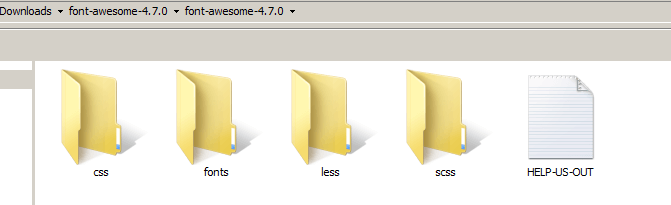 font awesome 4.7.0 download
