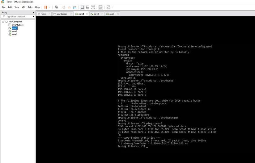 setup server network vm