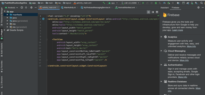 Push Notifications with Kotlin