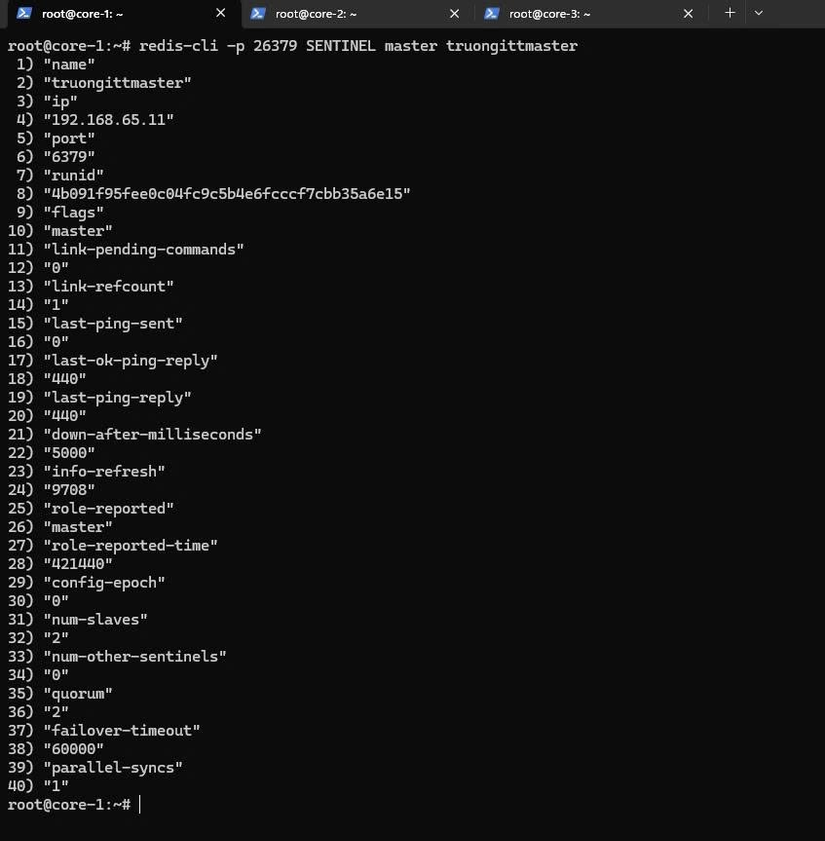 redis 1 sentinel