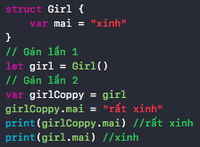 Trong swift: Class là gì? Struct là gì? Có liên quan gì đến Value type và Reference type không?