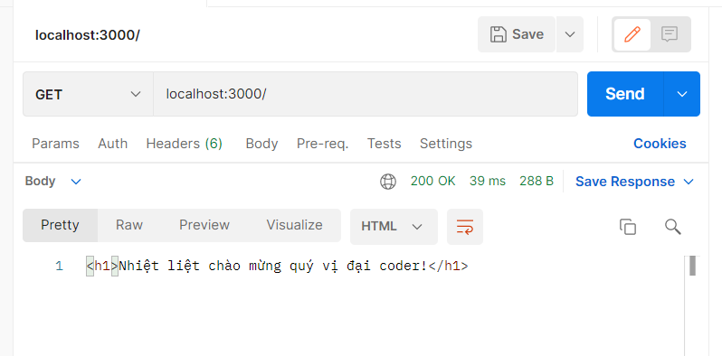 Index request of expressjs