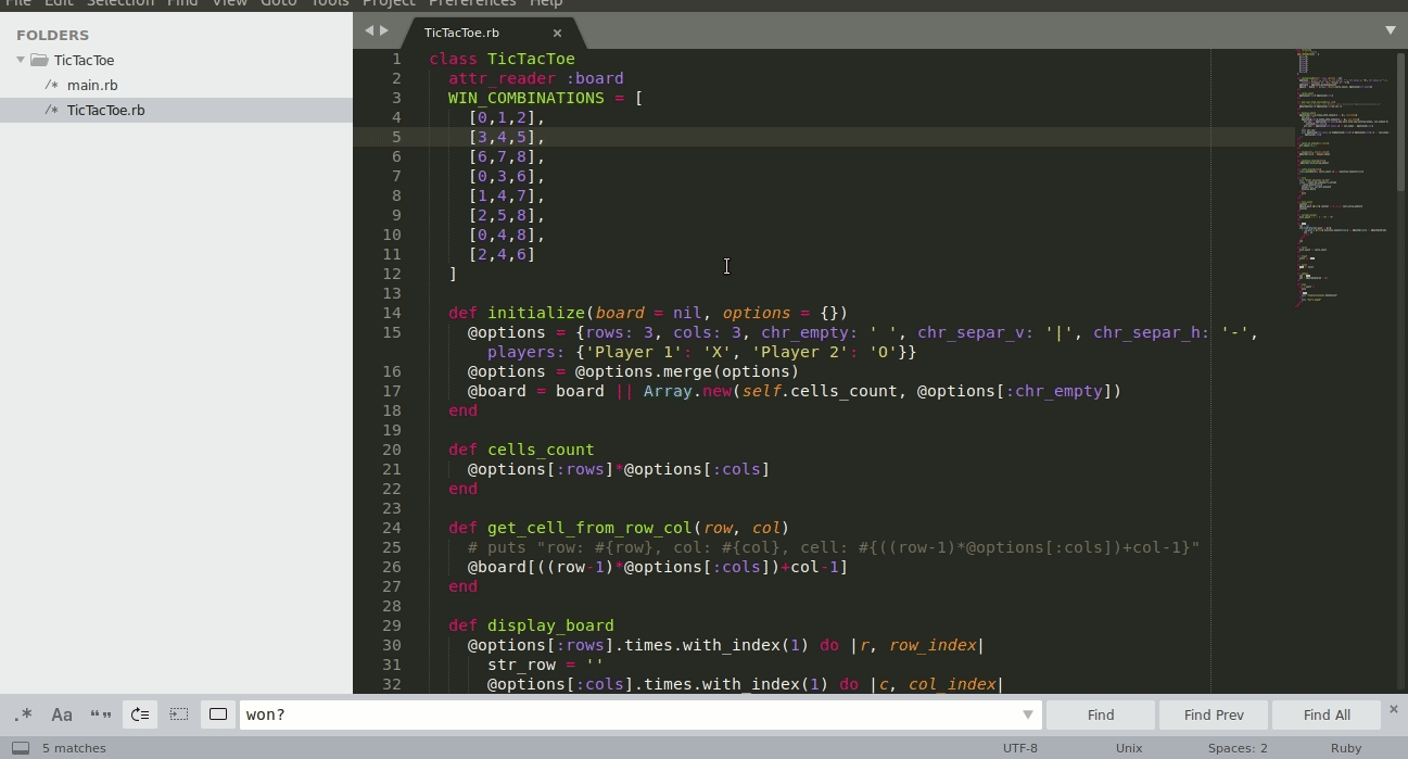 Part 1] Tạo Game Cờ Caro 3X3(Tictactoe) Cơ Bản Bằng Code Ruby .