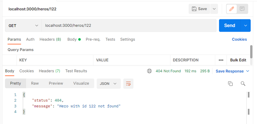 not found error handling