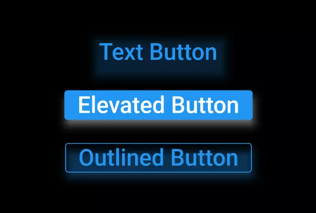 Flutter: Material Buttons 2.0 (Text Button, Elevated Button, Outlined Button )