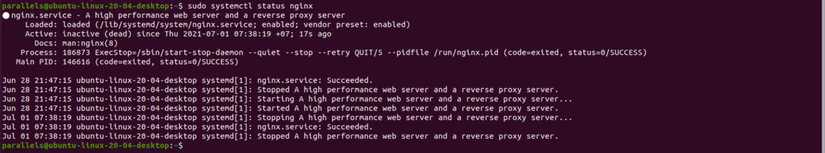 status-nginx