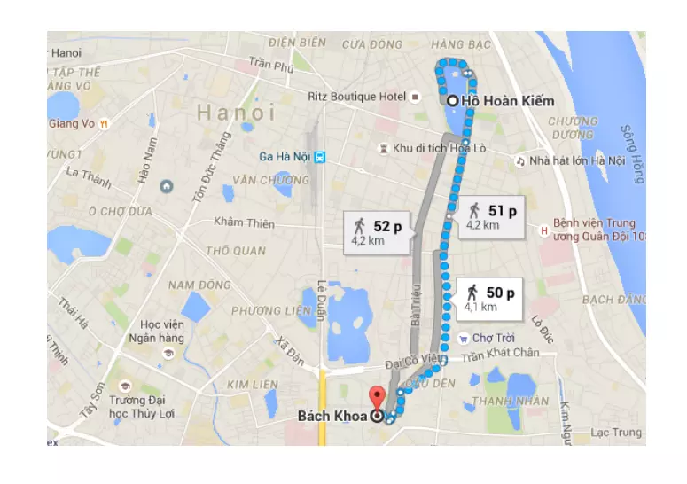 Bài toán tìm đường đi ngắn nhất trên Google Map