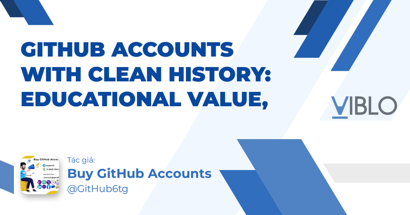 GitHub Accounts With Clean History: Educational Value,