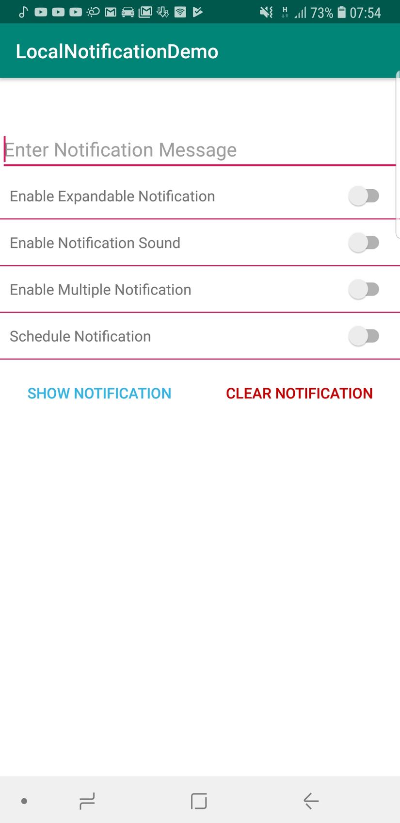 Android Local Notification and Scheduling
