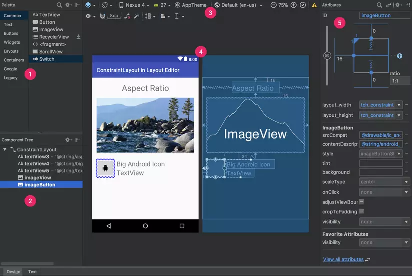 Android Layout editor