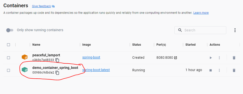 Deploy Spring Boot Application Development Docker Window 10